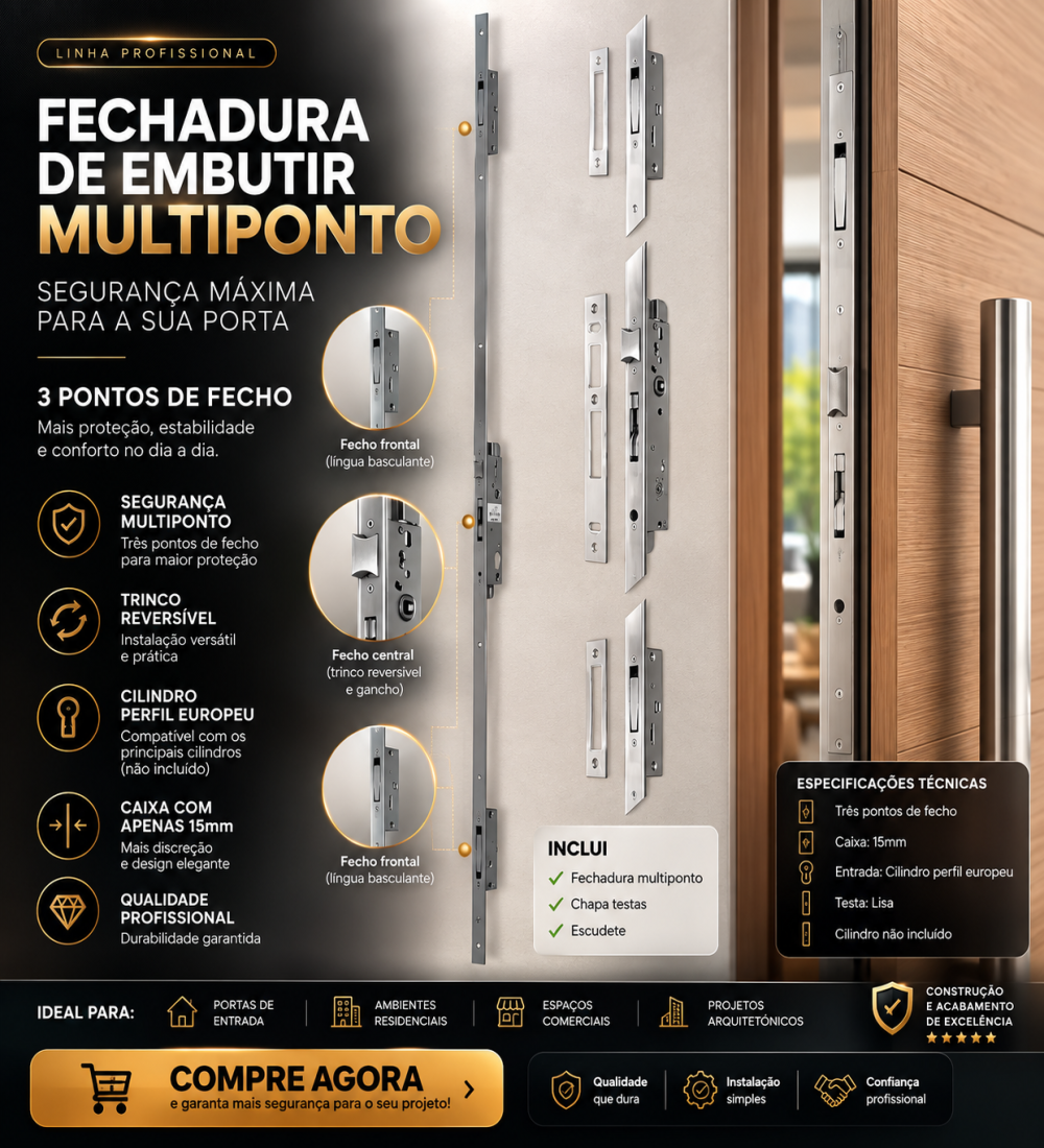 Fechadura 4230PE 3 pontos
