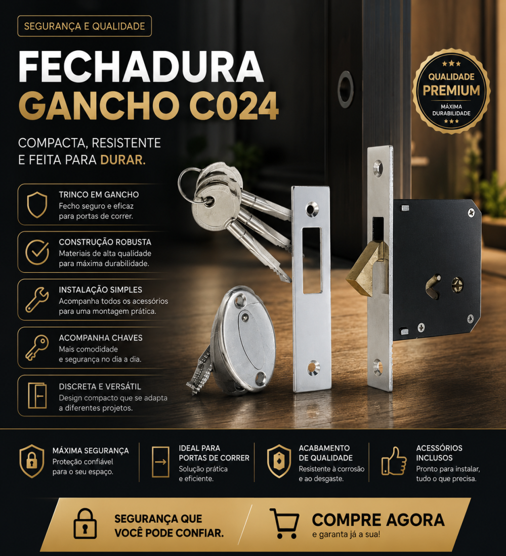 Fechadura Gancho C024