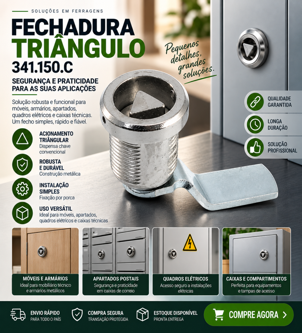 Fechadura Triângulo 341.150.C